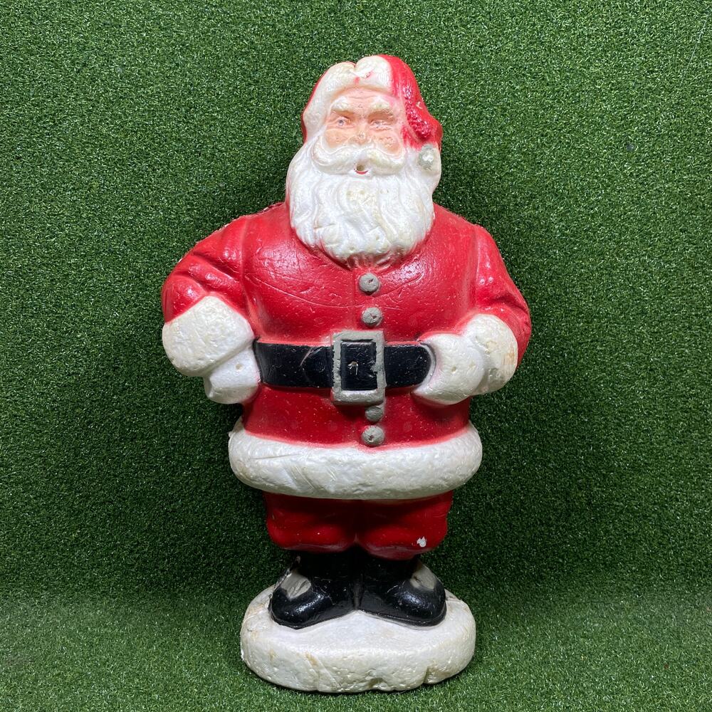 Vintage Poloron Style Vacucel~Styrofoam Santa Clause 16” Tall~Christmas